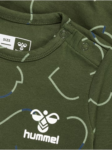 Hummel Druckknopf Strampler Hmlobi Lebensstil Jungen in OLIVE NIGHT