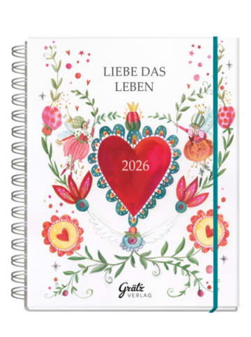 Grätz Verlag Kalender - Taschenkalender Liebe das Leben 2026