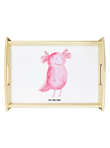 Mr. & Mrs. Panda Tablett Axolotl Glücklich ohne Spruch in Weiß