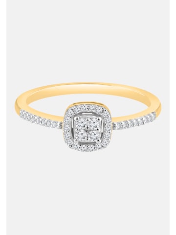 Diamant Exquis Ring aus 375 Gelbgold mit Diamant