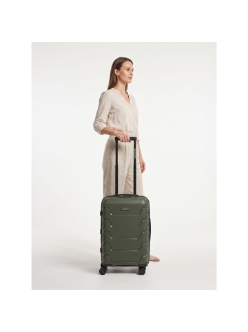 Smartbox Edition 01 4 Rollen Kabinentrolley 55 cm mit Dehnfalte in olive