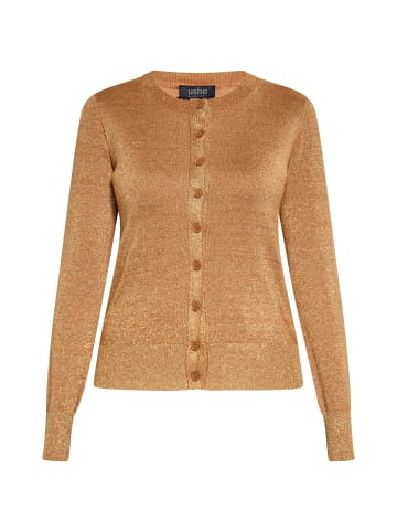 usha BLACK LABEL Damen Cardigan in KAMEL
