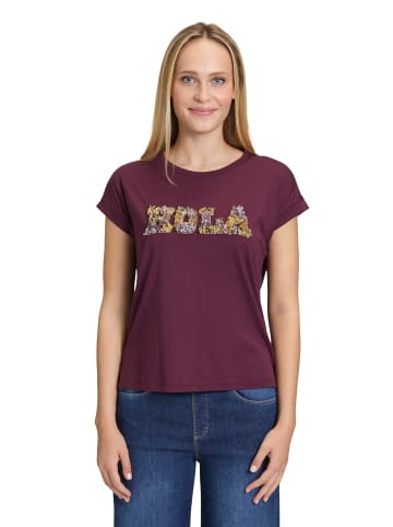 CARTOON Rundhals-Shirt mit Ärmelaufschlag in Patch Purple/Grey