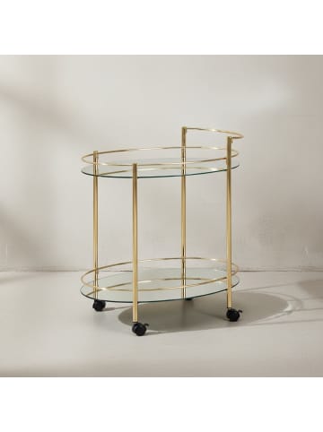 KADIMA DESIGN Design Servierwagen 67x79 cm Mobile Mini Bar, Beistelltisch auf