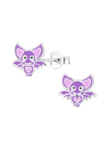 schmuck23 Silber-Ohrringe Fledermaus 0,7 cm x 0,8 cm