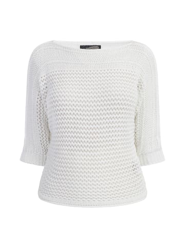 DreiMaster Vintage Strick Pullover in Wollweiss