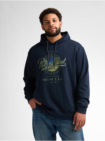 Petrol Industries Plus Size Artwork-Kapuzenpullover Biscayneside in Blau