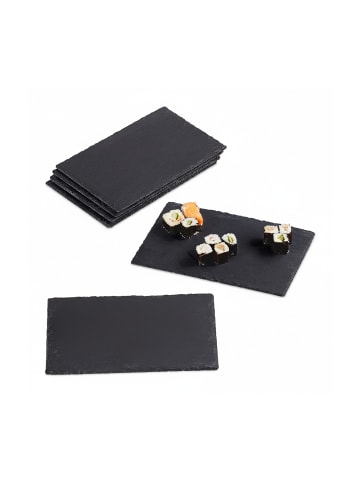 relaxdays 24x Schieferplatte in Anthrazit - (B)26 x (T)16 cm