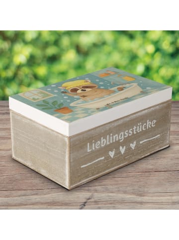 Mr. & Mrs. Panda Aufbewahrungsbox Waschbär Design ohne Spruch in Weiß