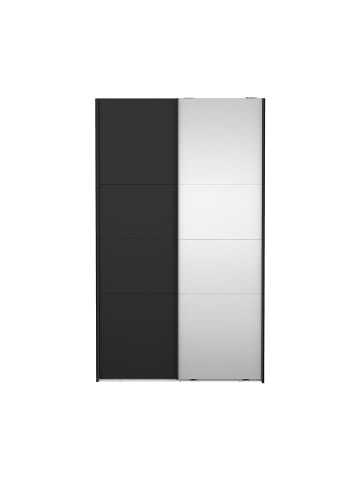 ebuy24 Schiebetürenschrank Catania (2-türig) Schwarz 119 x 67 cm