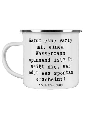 Mr. & Mrs. Panda Tasse Spruch Wassermann Party mit Spruch in Weiß