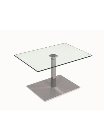 58 aufm Kessel FUNKTIONSTISCH höhenverstellbar Carly 90x60x47 Glas/Edelstahl