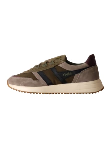 Gola Chicago Low-Top-Sneaker aus Leder Grün