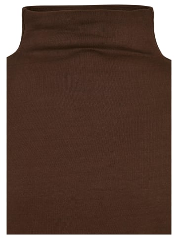 Urban Classics Urban Classics Damen Ladies Organic Short High Neck Crew in brown
