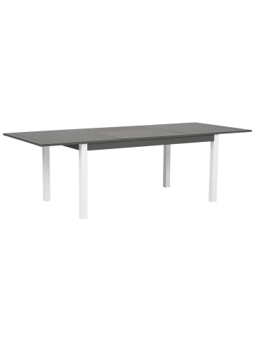 Beliani Gartentisch PANCOLE in Grau/Weiß - (W) 100 x (H) 75 x (L) 168 cm