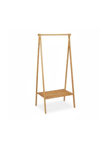 relaxdays Kleiderständer in Natur - (B)83 x (H)170 x (T)56 cm