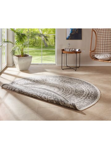 freundin HOME COLLECTION In- und Outdoor Wendeteppich Rund Rosica grau creme