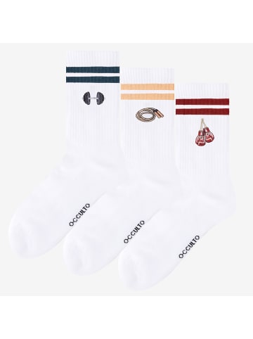 Occulto 3er Pack Motiv Tennissocken Rio in Fitness