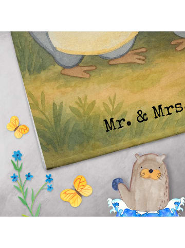 Mr. & Mrs. Panda gäste wc handtuch Pinguine Kuscheln Design ohne... in Weiß