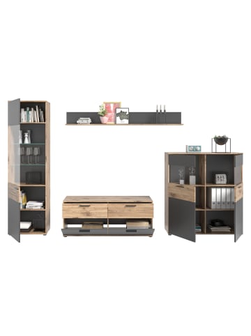 ebuy24 Regalsystem Mason Eiche Dekor 327 x 47 cm