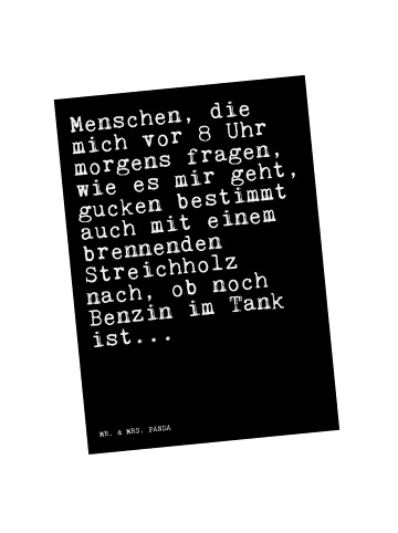 Mr. & Mrs. Panda Wanddeko Menschen, die mich vor... mit Spruch in Schwarz