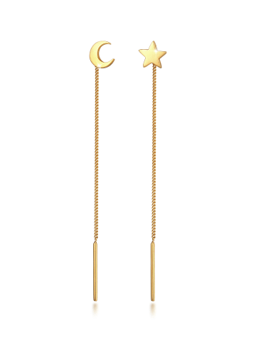 Elli Ohrringe 925 Sterling Silber Astro in Gold