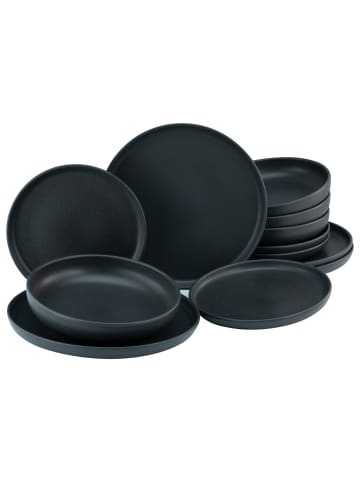 CreaTable Tafelservice Uno in schwarz