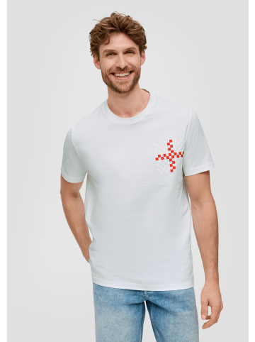 s.Oliver T-Shirt kurzarm in Weiß