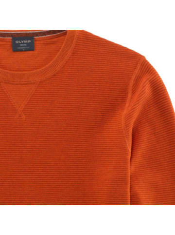 OLYMP  Rundhalspullover für Herren in rost