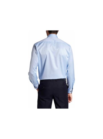 Eterna Langarm Business Hemd für Herren in blau in blau
