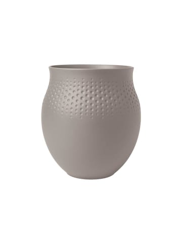 Villeroy & Boch Vase Manufacture Collier 18 cm in Taupe