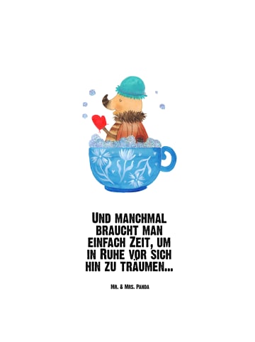 Mr. & Mrs. Panda Trinkflasche Nachtfalter Schaumbad mit Spruch in Weiß