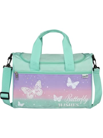 SCOOLI Sporttasche Butterfly Wishes in blau