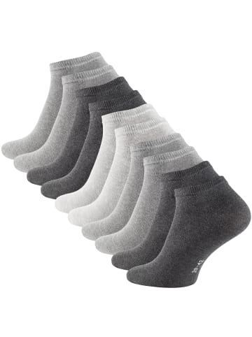 Stark Soul® Essentials Sneaker-Socken 10 Paar in Grautöne-Mix
