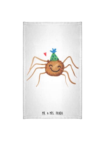 Mr. & Mrs. Panda Handtuch Spinne Agathe Party ohne Spruch in Weiß