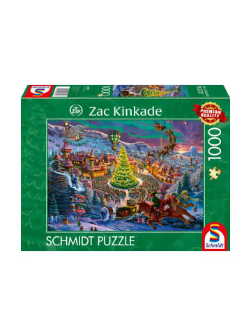 Schmidt Spiele Puzzle Zac Kinkade Santas Nordpol, 1000 Teile, ab 8 Jahre