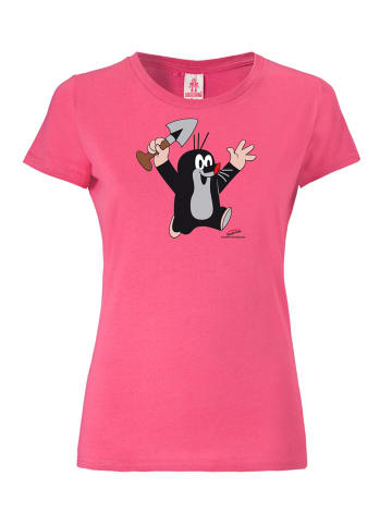 Logoshirt Print T-Shirt Der kleine Maulwurf in pink