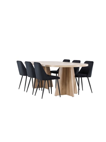 ebuy24 Essgruppe Bootcut (7-teilig) Natur 115 x 230 cm