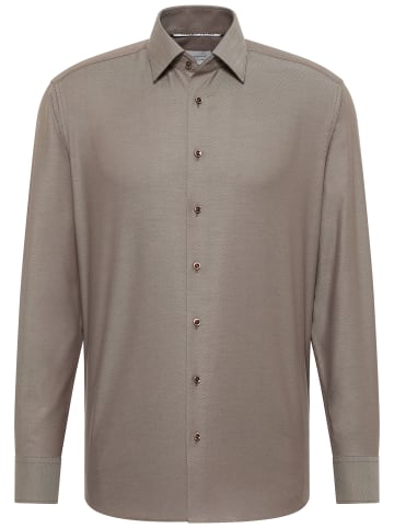 Eterna Hemd MODERN FIT in dunkelbraun