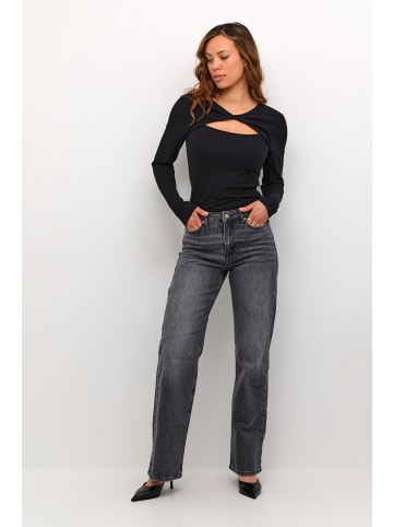 My Essential Wardrobe Langarm-Shirt BustaMW Slim fit in Black