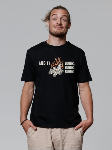 wat? Apparel T-Shirt And it burns in Schwarz