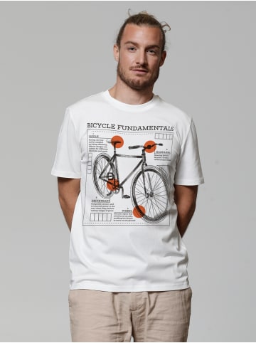 wat? Apparel T-Shirt Fahrrad Grundlagen in Off White