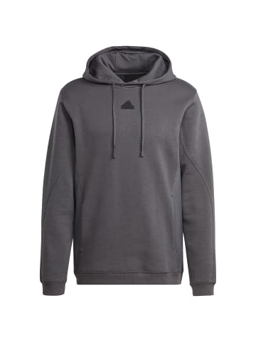 adidas Performance Kapuzenpullover Cotton Essentials in grau / schwarz