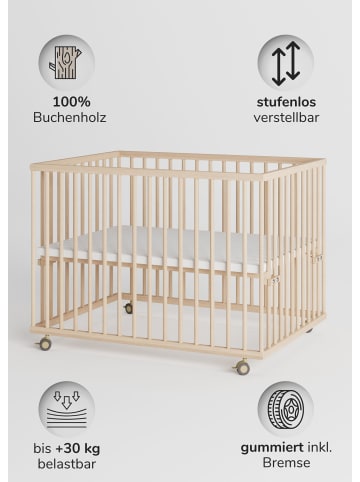 Sämann Sämann Laufgitter mit Schlupfsprossen - natur - Premium Kollektion