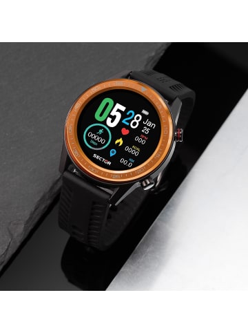 Sector Analog-Digital-Smartwatch Sector Smartwatch schwarz groß (ca. 44mm)