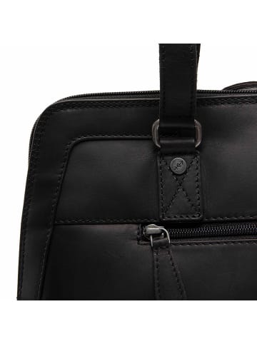 The Chesterfield Brand Elvar Shopper Tasche Leder 38 cm Laptopfach black