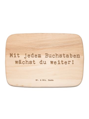 Mr. & Mrs. Panda Frühstücksbrettchen Spruch Schulanfang Inspirat... in Transparent