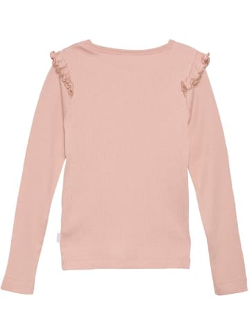 Minymo Kinder Longsleeve "T-Shirt LS Rib-Girl" in Rosa