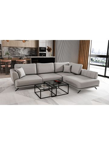 MF Design Lardo Recamiere Rechts in Stone -  (L) 191 x (B) 276 x (H) 90 cm