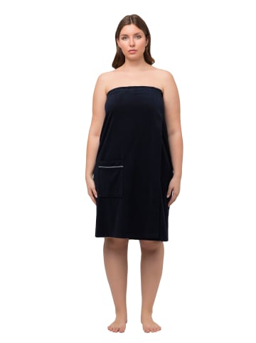 Ulla Popken Bademantel in nachtblau